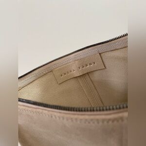 Erica Tanov Suede Leather Zip Clutch
